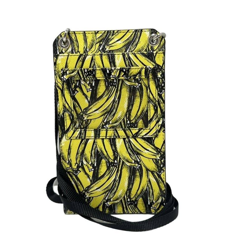 PRADA - Yellow Black Leather Shoulder Bag 554-050725 - Picture 2 of 8